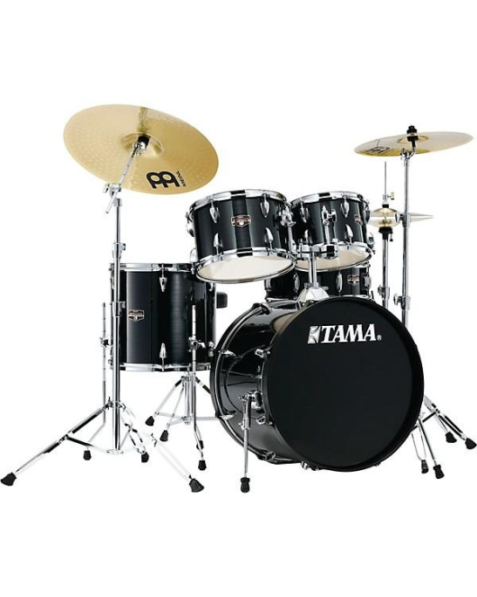 TAMA Imperialstar 5 Piece Drum Set Hairline Black TAMA Imperialstar 5 Piece Drum Set Hairline Black