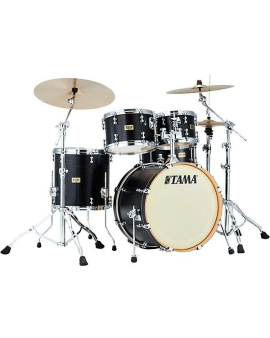 TAMA S.L.P. Fat Spruce 5-Piece Shell Pack With 20" Bass Drum Satin Charcoal Black
