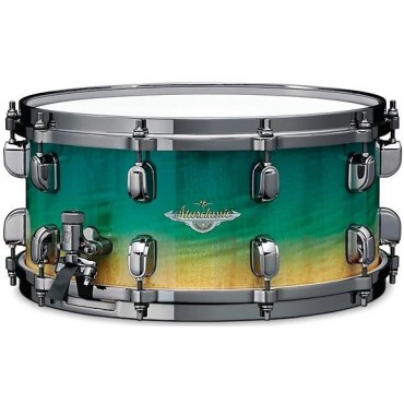 TAMA Starclassic Maple Snare Drum With Black Nickel Shell Hardware 14 x 6.5 in. Marine Shoreline Movingui Fade