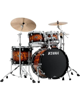 TAMA Starclassic Walnut/Birch 4-Piece Shell Pack With 22" Bass Drum Molten Brown Burst
