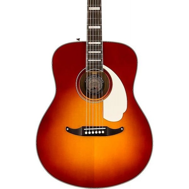 Fender California Palomino Vintage Acoustic-Electric Guitar Sienna Sunburst warm tone smooth playability and versatile performance