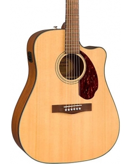 Fender CD-140SCE Dreadnought Acoustic-Electric Guitar With Case Natural