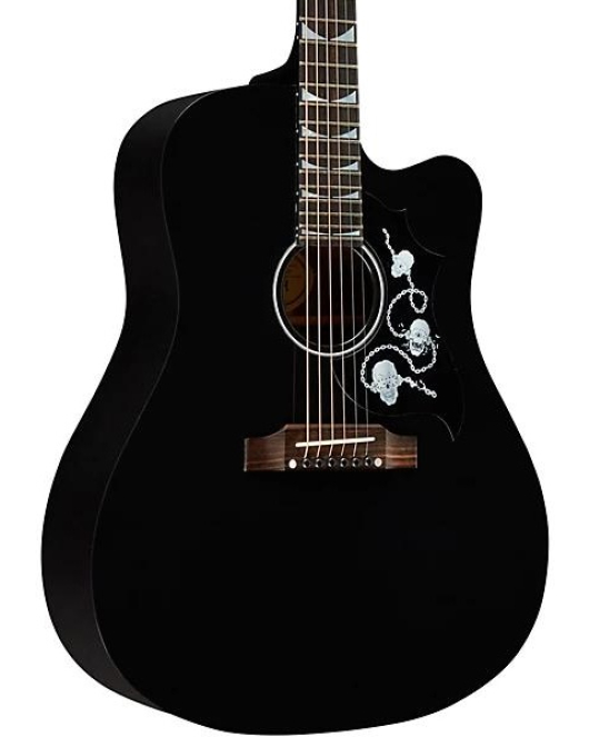 Gibson Dave Mustaine Songwriter Acoustic Electric Guitar Ebony Gibson Dave Mustaine Songwriter Acoustic Electric Guitar Ebony