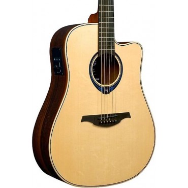 Lag Guitars Tramontane HyVibe THV30DCE Dreadnought Acoustic-Electric Smart Guitar Natural