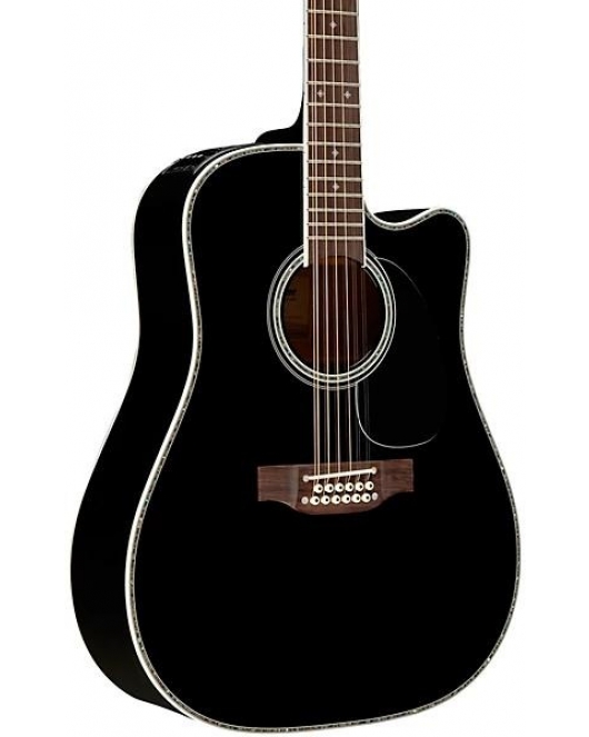 Takamine EF381DX 12 String Acoustic Electric Guitar Black Takamine EF381DX 12 String Acoustic Electric Guitar Black