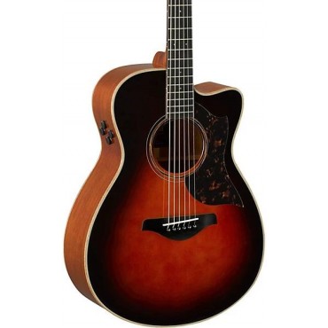 Yamaha A-Series AC3M Cutaway Concert Acoustic-Electric Guitar Tobacco Sunburst