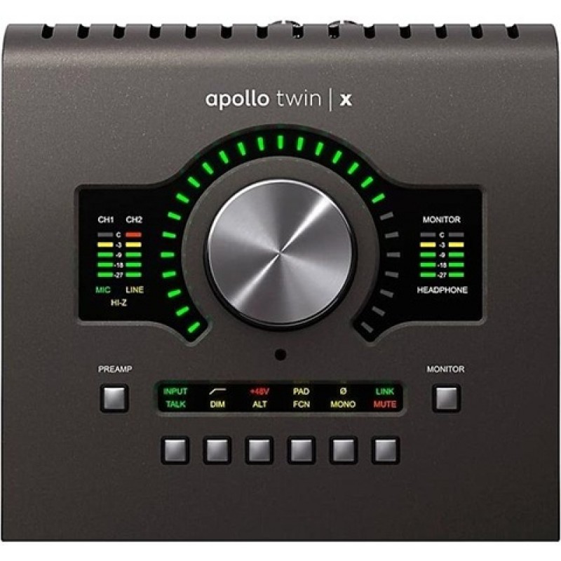 Universal Audio Apollo Twin X DUO USB Heritage Edition Windows only audio interface for professional studio recording and production