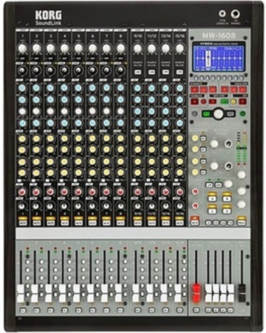 KORG MW-1608 SoundLink 16-Channel Hybrid Mixer KORG MW-1608 SoundLink 16-Channel Hybrid Mixer