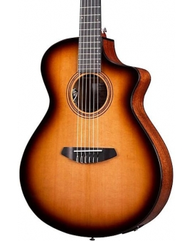 Breedlove Solo Pro Concert Nylon-String Classical Acoustic-Electric Guitar Edge Burst