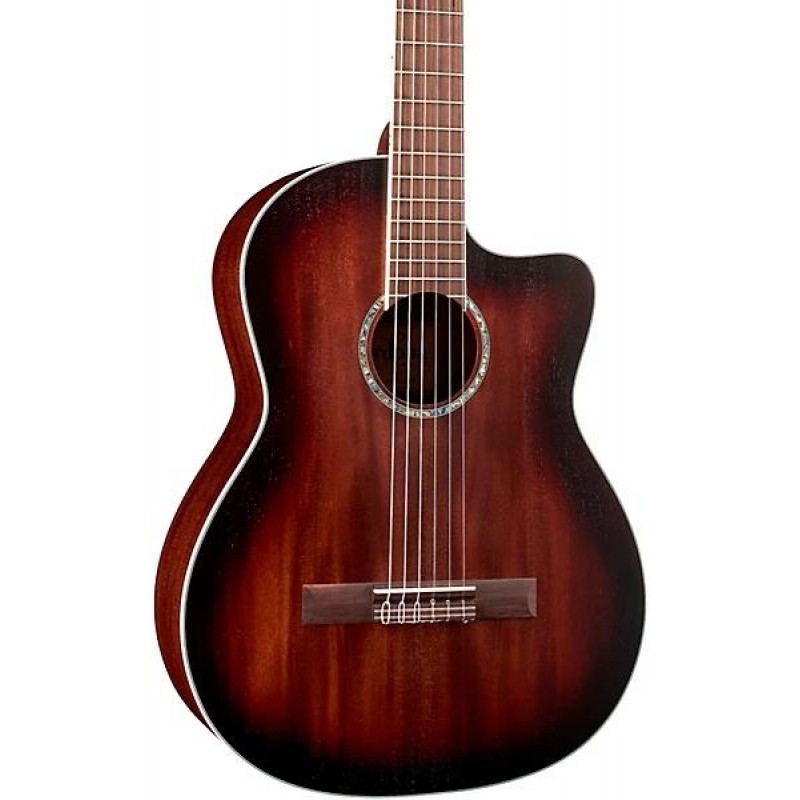 Cordoba C4-CE Antique Charcoal Burst classical acoustic-electric guitar with nylon strings ideal for students and performers