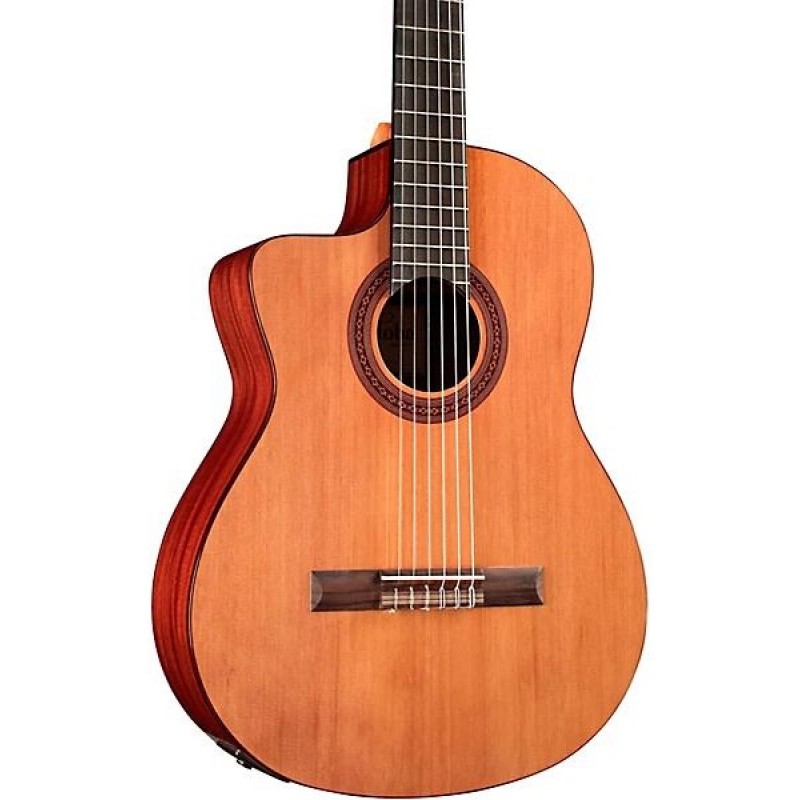 Cordoba C5-CE left-handed natural nylon-string acoustic-electric guitar for students and professional musicians