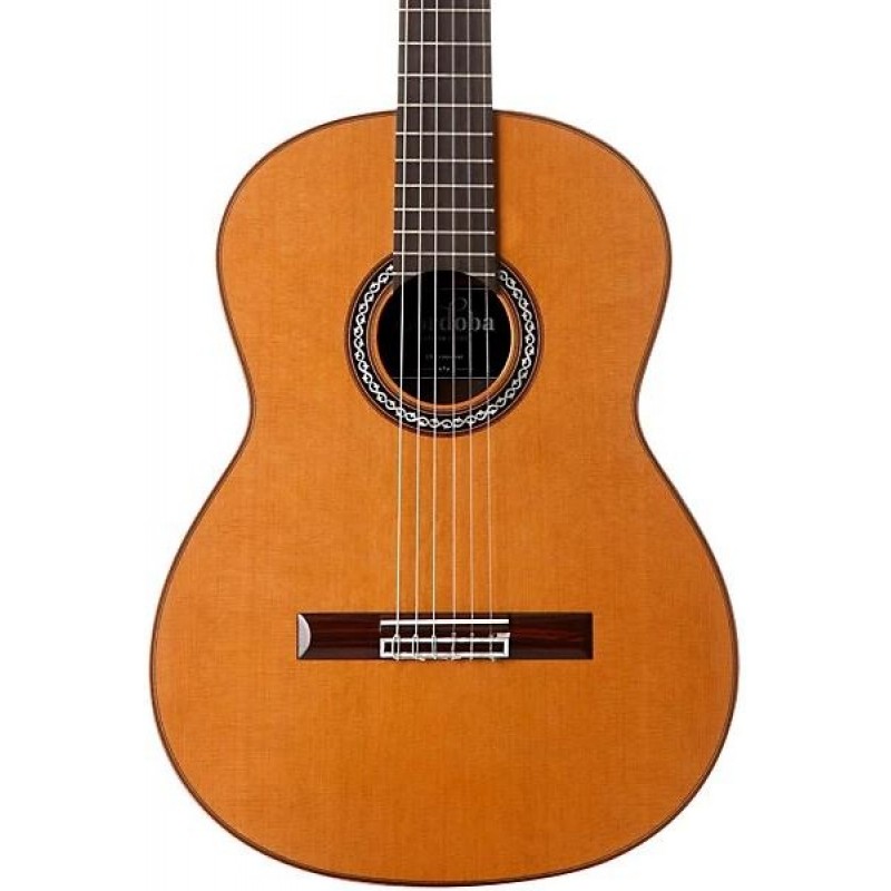 Cordoba C9 Crossover Nylon String Acoustic Guitar full body showing neck and headstock