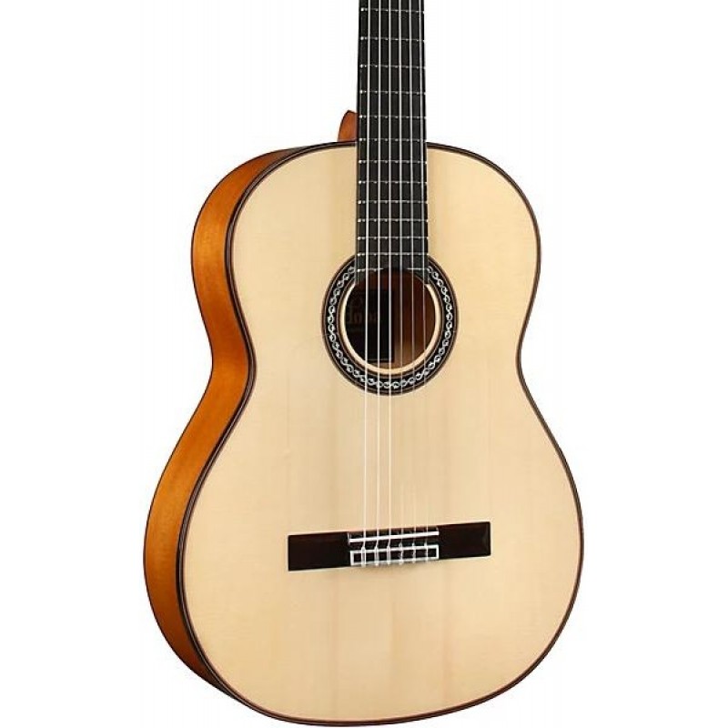 Cordoba F10 Nylon String Acoustic Guitar Natural full body showing neck and headstock