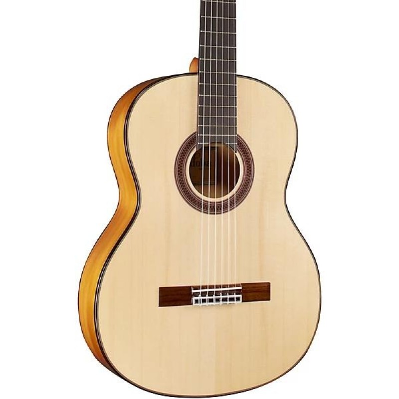 Cordoba F7 Nylon String Flamenco Acoustic Guitar Natural full body showing neck and headstock