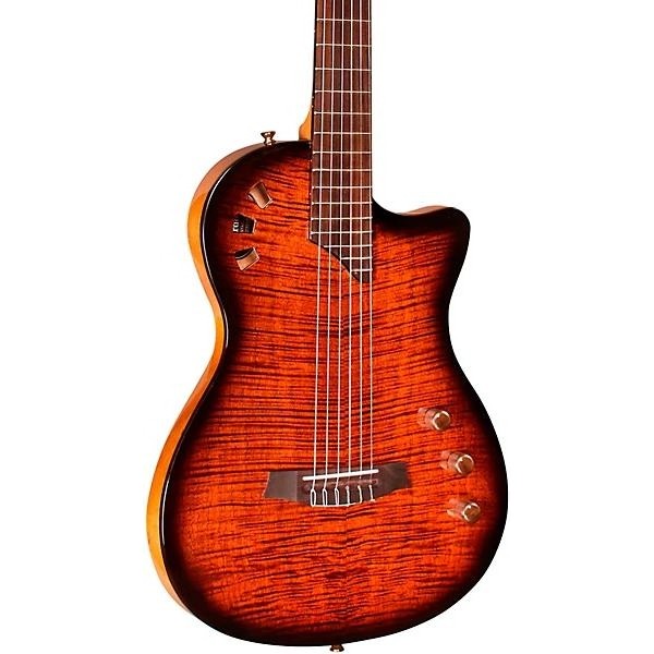 Cordoba Stage Nylon-String Electric Guitar Edge Burst
