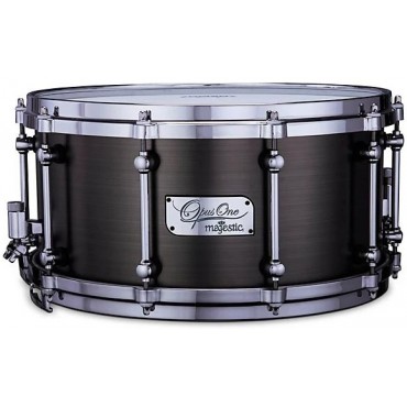 Majestic Opus One Cast Iron Concert Snare Drum 14 x 7 in. Antique Nickel Brushed