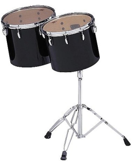 Pearl PTE1314 13" x 11"/14" x 12" Concert Tom Set Midnight Black