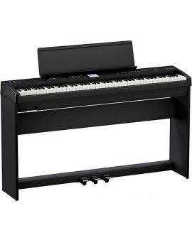 Roland FP-E50 Digital Piano With Matching Stand and Triple Pedal Black