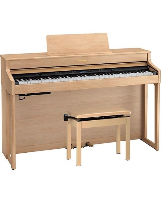 Roland HP702 Digital Upright Piano With Bench Light Oak Roland HP702 Digital Upright Piano With Bench Light Oak