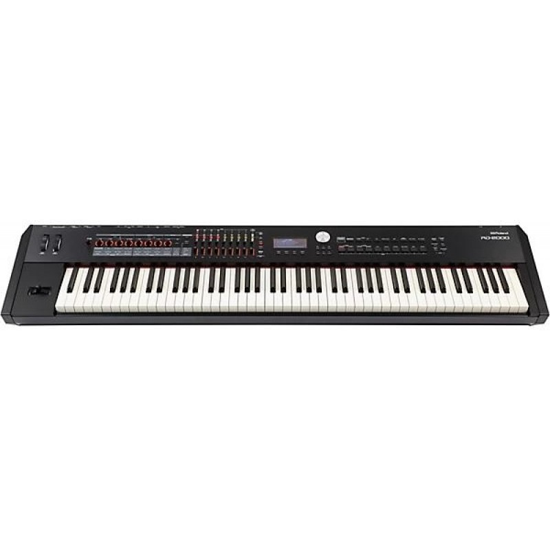 Roland RD-2000 digital stage piano with authentic piano feel and versatile controls for stage and studio use