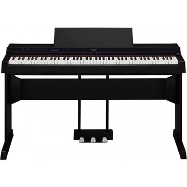 Yamaha P-S500 88-Key Smart Digital Piano With L300 Stand and LP-1 Triple Pedal Black