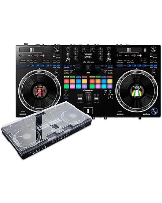 Pioneer DJ DDJ-REV7 with Decksaver Cover Bundle Pioneer DJ DDJ-REV7 with Decksaver Cover Bundle
