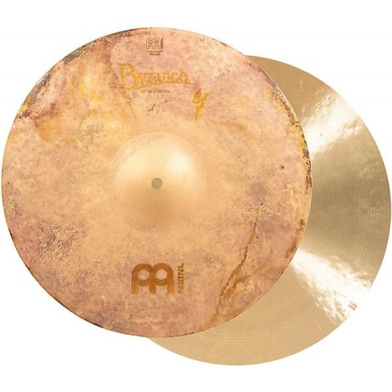 Meinl Byzance Vintage 16 Sand hi hats pair dark dry tone crisp chick short sustain B20 bronze hand hammered