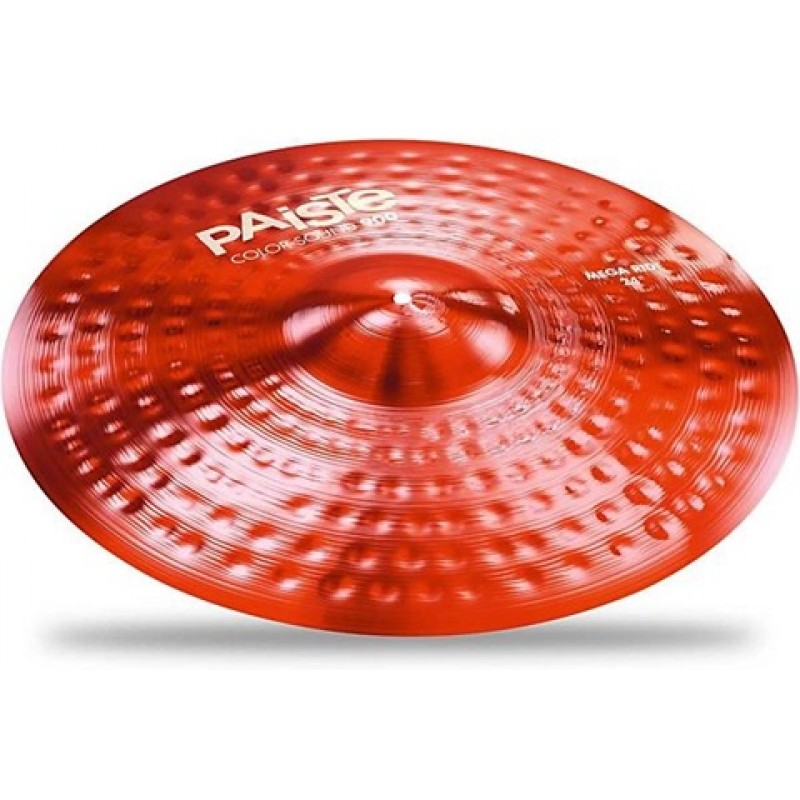 Paiste Color Sound 900 Mega Ride 24 inch red professional cymbal bright powerful tone ideal for rock jazz and live performance