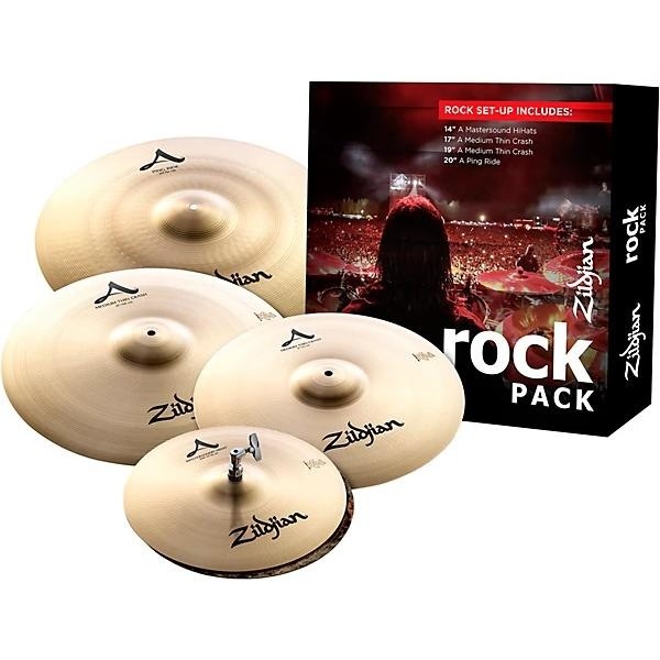 Zildjian A Series Cymbal Pack Rock With Free 17" Crash