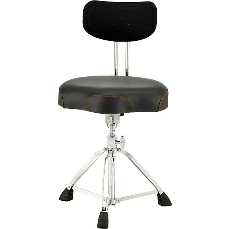 Pearl Roadster D3500BR multi core saddle drum throne with backrest black ergonomic comfort for drummers