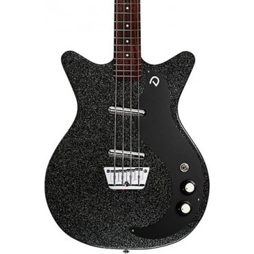 Danelectro '59 Short-Scale Bass Guitar Black Metalflake