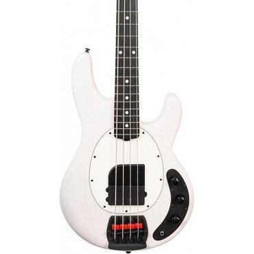 Ernie Ball Music Man Tim Commerford Artist Series StingRay Passive Electric Bass Guitar Fight Night White