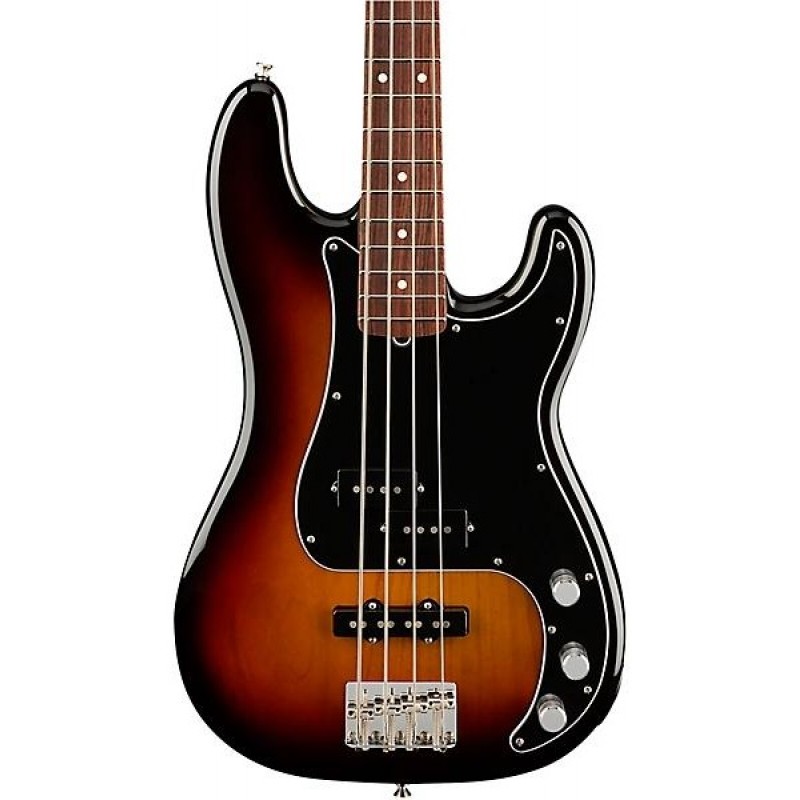 Fender American Performer Precision Bass electric guitar 3-Color Sunburst finish with rosewood fingerboard for classic tone and smooth playability