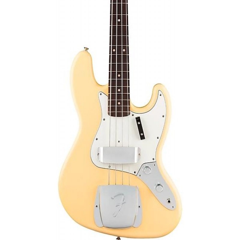 Fender Limited Edition Laura Lee Jazz Bass Vintage White electric bass guitar front view