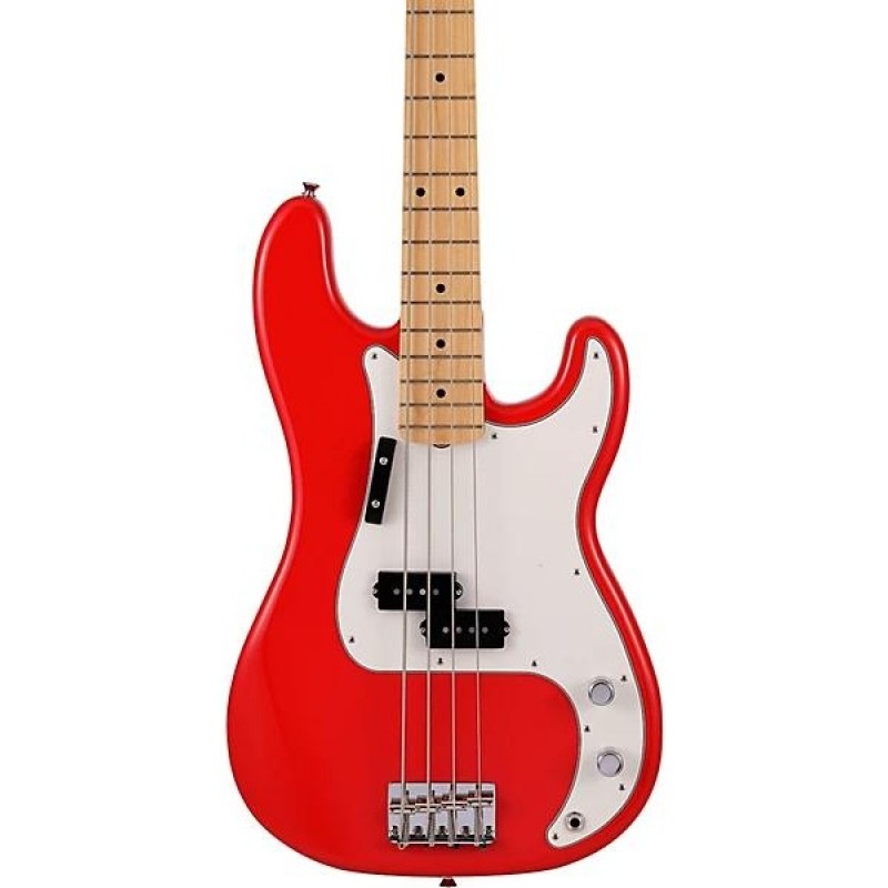 Fender Made in Japan Limited International Color Precision Bass electric guitar Morocco Red finish front view