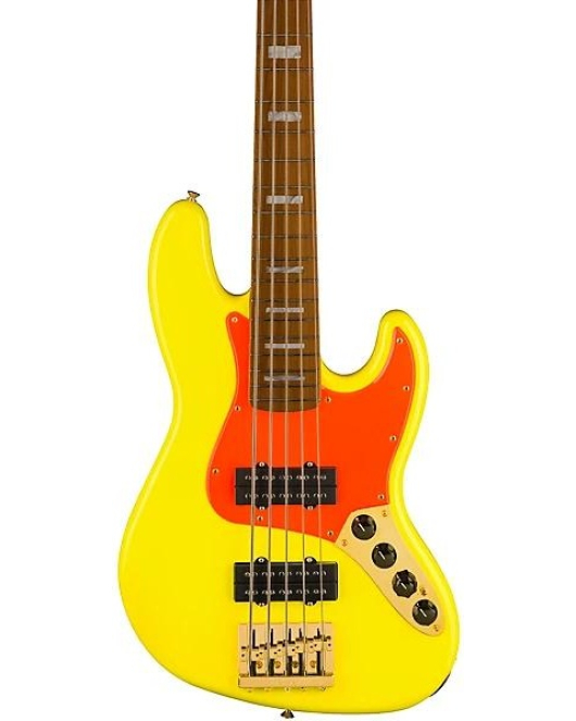 Fender MonoNeon Jazz Bass V Fluorescent Yellow Fender MonoNeon Jazz Bass V Fluorescent Yellow