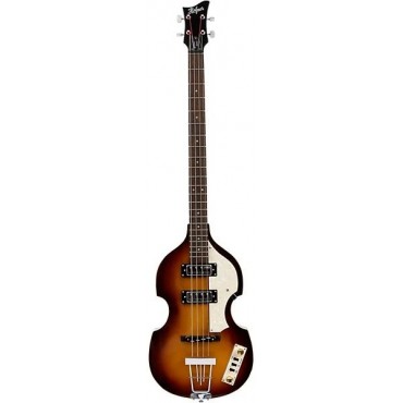 Hofner Ignition Series Short-Scale Violin Bass Guitar with Cavern Pickup Spacing Sunburst