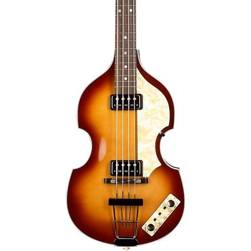 Hofner Vintage 62 violin electric bass guitar classic hollow body violin bass design with vintage finish and dual pickups