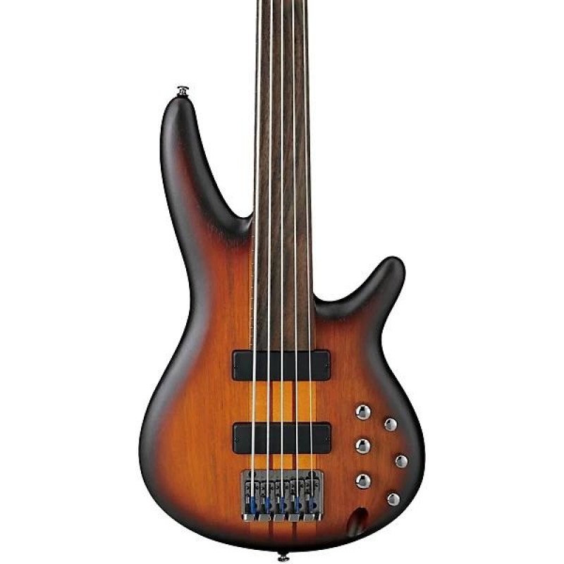 Ibanez SRF705 Portamento 5-string fretless electric bass flat brown burst rosewood fretboard smooth tone and versatile play