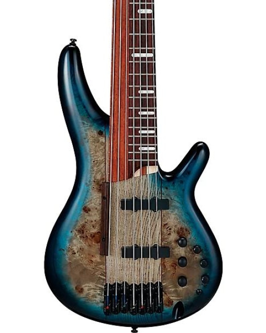 Ibanez SRAS7 7-String Electric Bass Cosmic Blue Burst Ibanez SRAS7 7-String Electric Bass Cosmic Blue Burst
