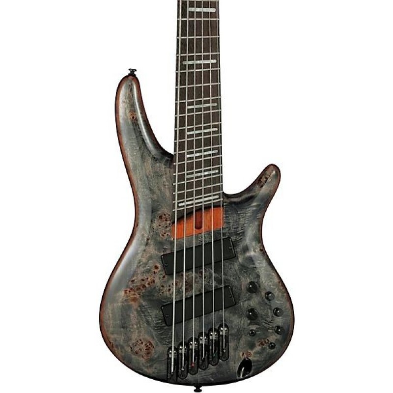 Ibanez SRMS806 6-string multi-scale electric bass deep twilight finish smooth playability versatile tone for rock jazz metal bass players
