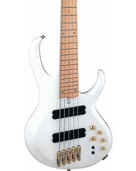Ibanez BTB605MLM 5-String Multi-Scale Electric Bass Guitar Pearl White Matte