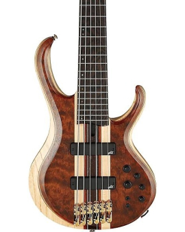 Ibanez Premium BTB1836 6-String Electric Bass Guitar Natural Shadow Low Gloss