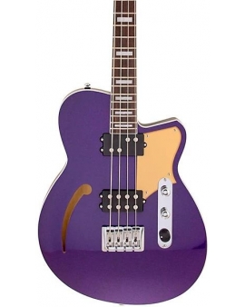 Reverend Linh Lee Signature Lil Linhbacker Semi-Hollow Bass Purple Sparkle