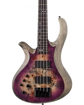 Schecter Guitar Research Riot-4 Left-Handed 4-String Electric Bass Aurora Burst