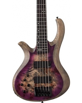 Schecter Guitar Research Riot-5 Left-Handed 5-String Electric Bass Aurora Burst