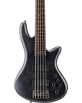 Schecter Guitar Research Stiletto Studio-5 Bass Satin See-Thru Black
