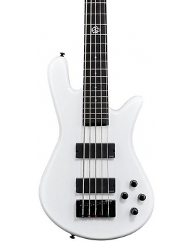 Spector NS Ethos 5 Five-String Electric Bass Guitar White Sparkle Gloss