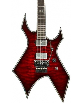 B.C. Rich Warlock Extreme Exotic with Floyd Rose Electric Guitar Black Cherry