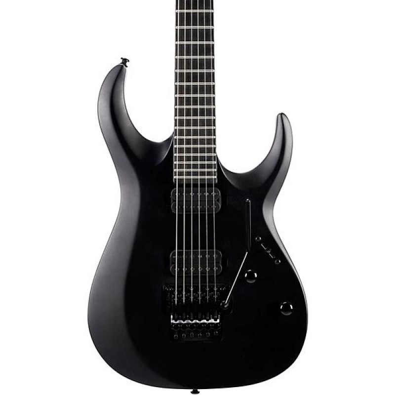 Cort X500 Menace 6-string electric guitar Black Satin full body and detailed hardware view
